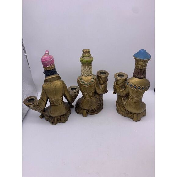 Vintage Kurt S Adler Candlestick Holders Nativity - Picture 11 of 11